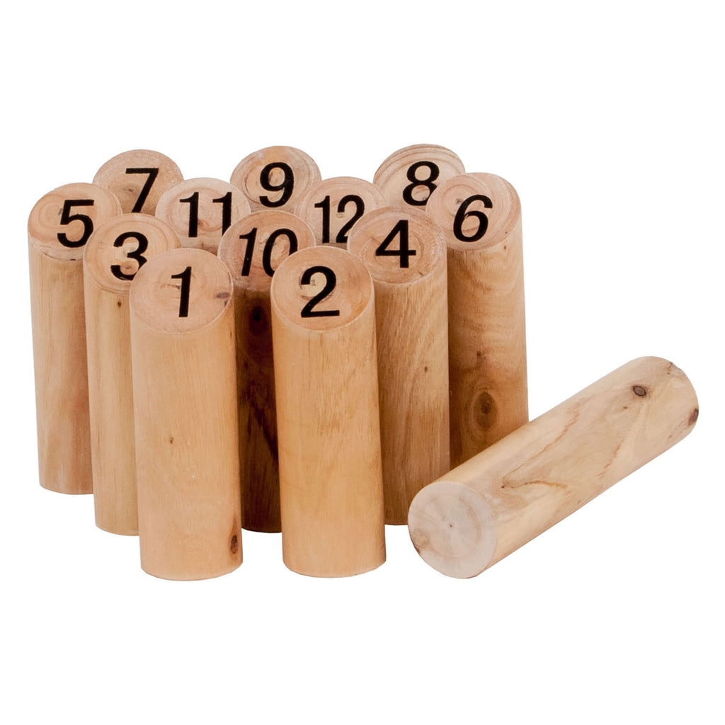 Outdoor play wood throw game