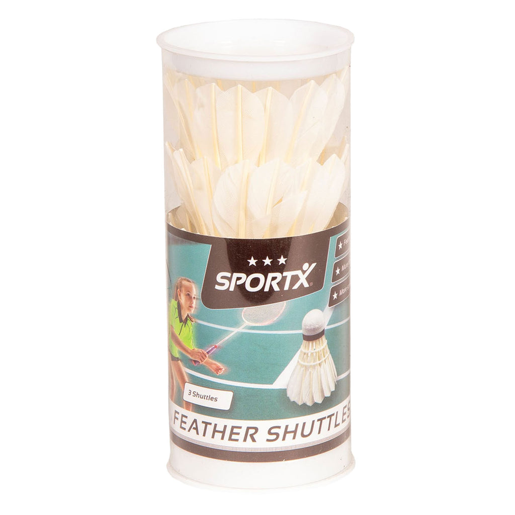 SportX - SportX shuttle veren wit in koker 3st.