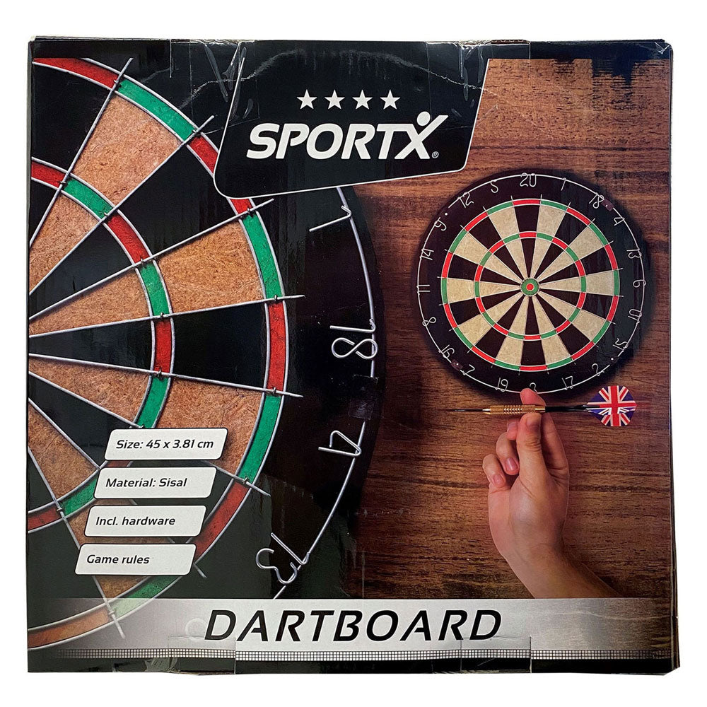 Sportx dartbord 45 cm sisal