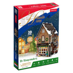 Cubic Fun - Cubic Fun 3d puzzel klompenmakerij led verlichting kerstdorp speelgoed.