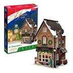 Cubic Fun - Cubic Fun 3d puzzel klompenmakerij led verlichting kerstdorp speelgoed.