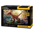 National geographic 3d puzzel velociraptor