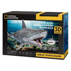 Cubic fun national geographic - 3d puzzel - witte haai