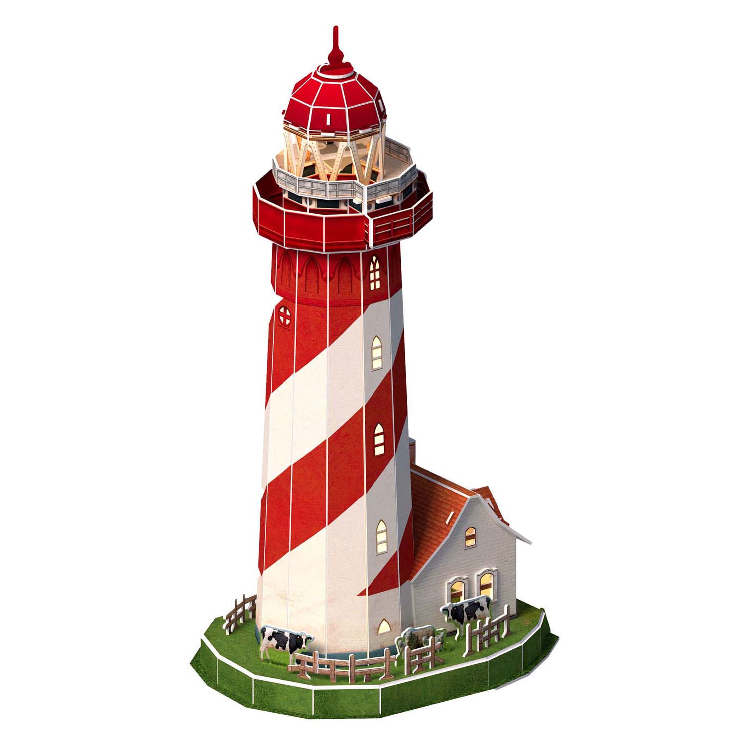 Cubic Fun - Cubic Fun 3d puzzel vuurtoren led 51 stuks