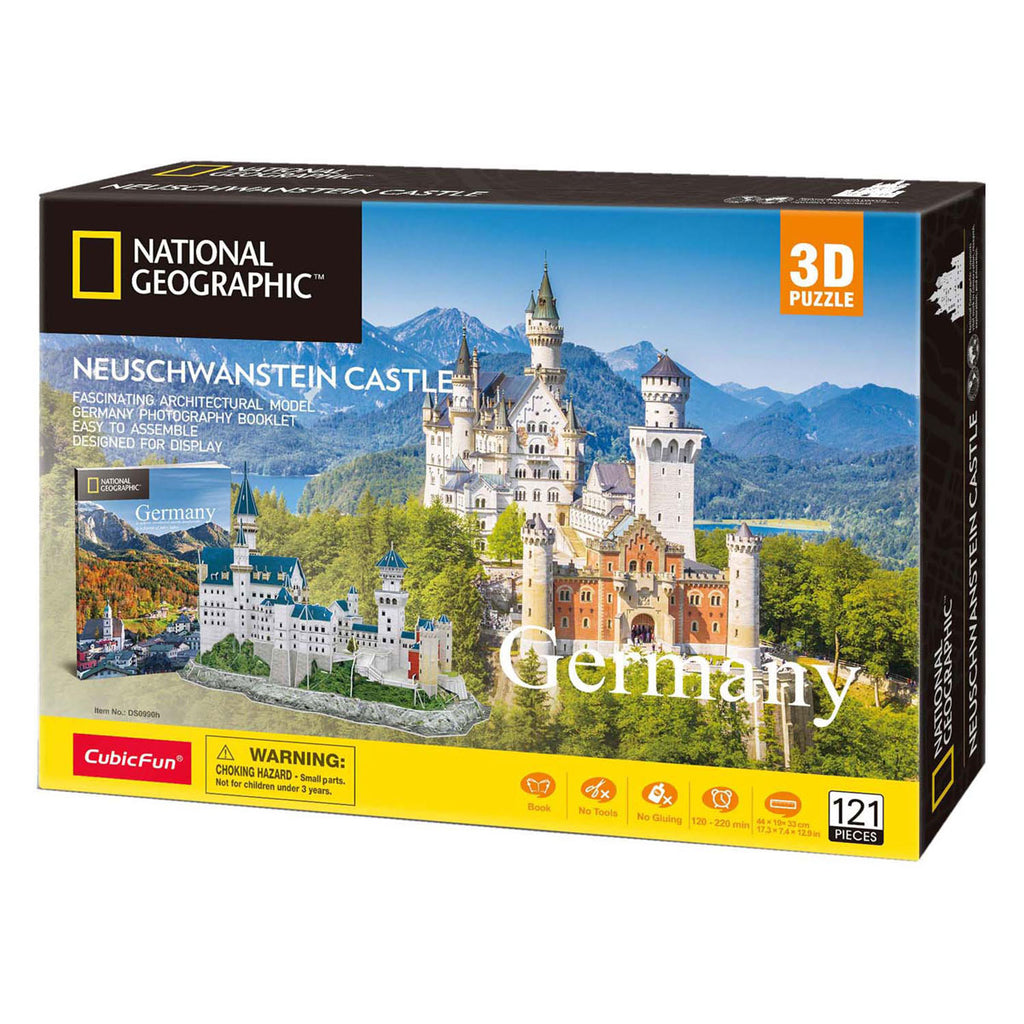 Cubic fun 3d puzzel national geographic neuschwanstein kasteel