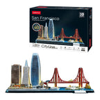 Cubic Fun - Cubic Fun 3d puzzel city line san francisco met led verlichting