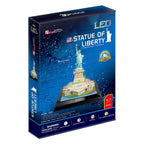 Cubic fun 3d puzzel vrijheidsbeeld met led verlichting