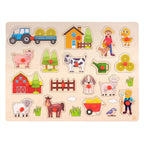 Engelhart puzzel hout boerderij 40x30 cm