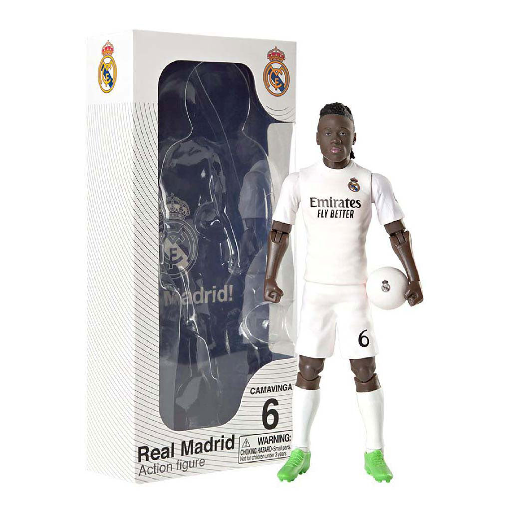 Sockers voetbalfiguur real madrid eduardo camavinga, 20cm