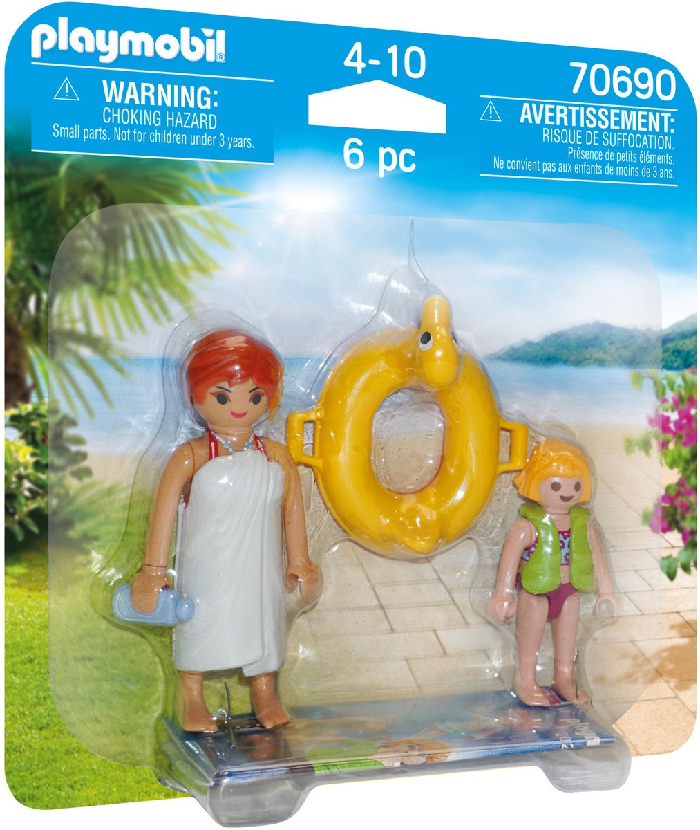 Playmobil family fun duopack waterpark badgasten - 70690