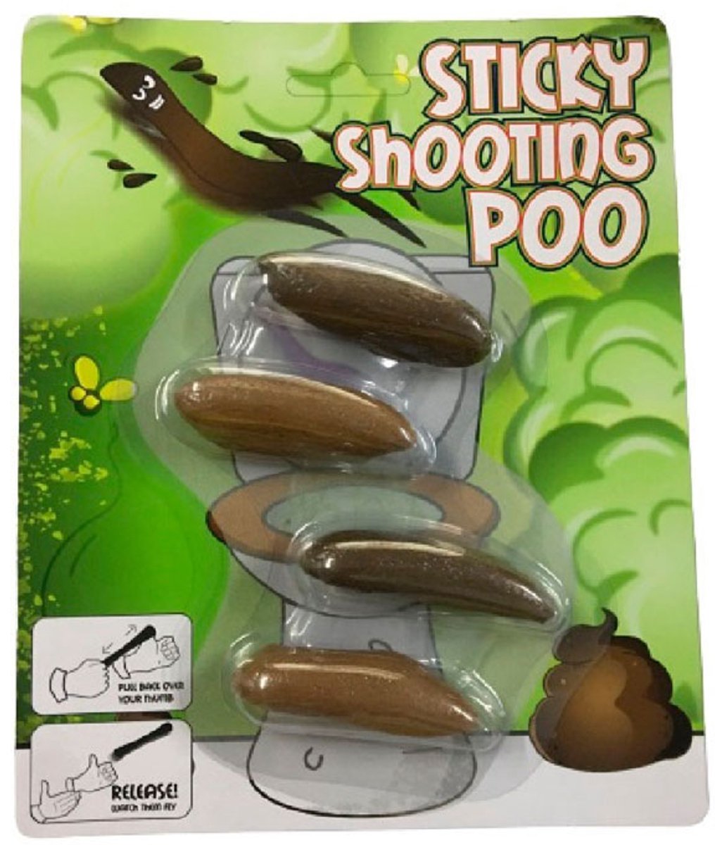 / Sans Marque - / Sans Marque Plakkerige afschiet drolletjes 4 stuks