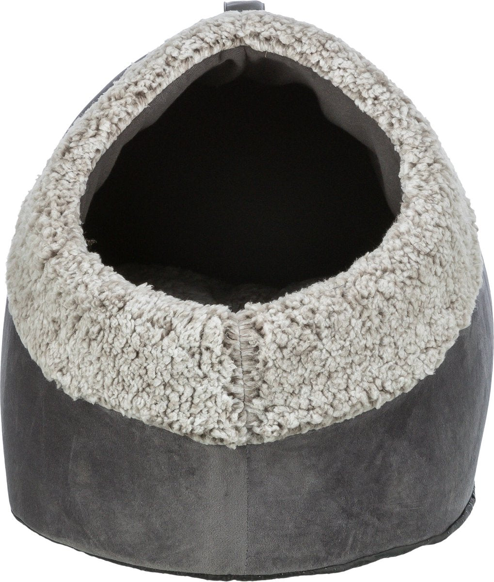 Trixie - kattenmand iglo calida warmtereflecterend grijs-wit / zwart