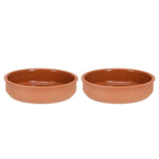 Excellent houseware terracotta tapasschalen 2 stuks