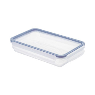 Rotho - Rotho Vershouddoos 1 l vlak clic & lock blauw | 2 stuks