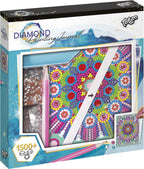 Totum notitieboek mandala - diamond painting dagboek schrijfboek - creatief speelgoed meisjes knutselen creatief cadeautip kerst