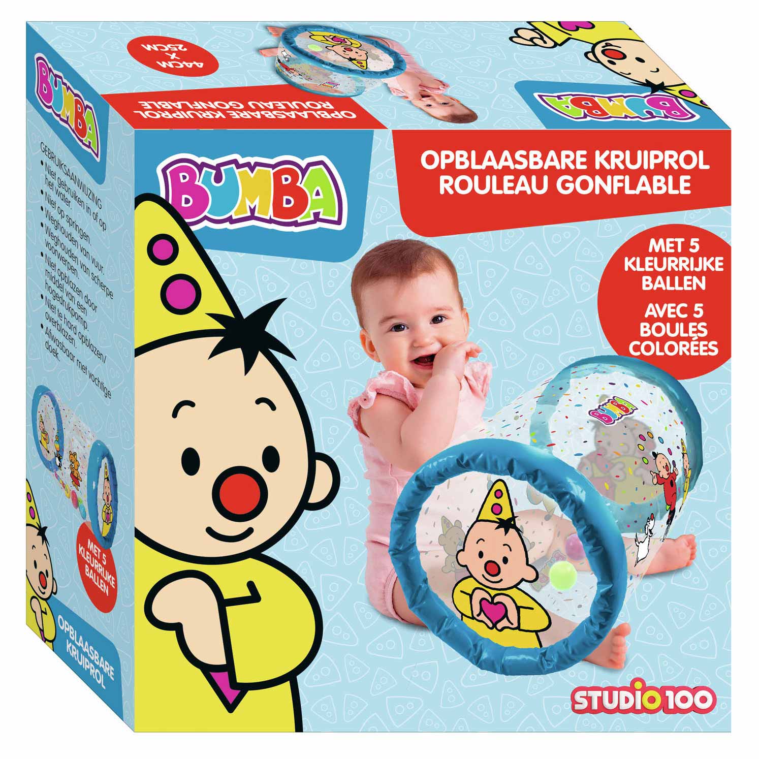 Studio 100 - Studio 100 Bumba opblaasbare kruiprol confetti