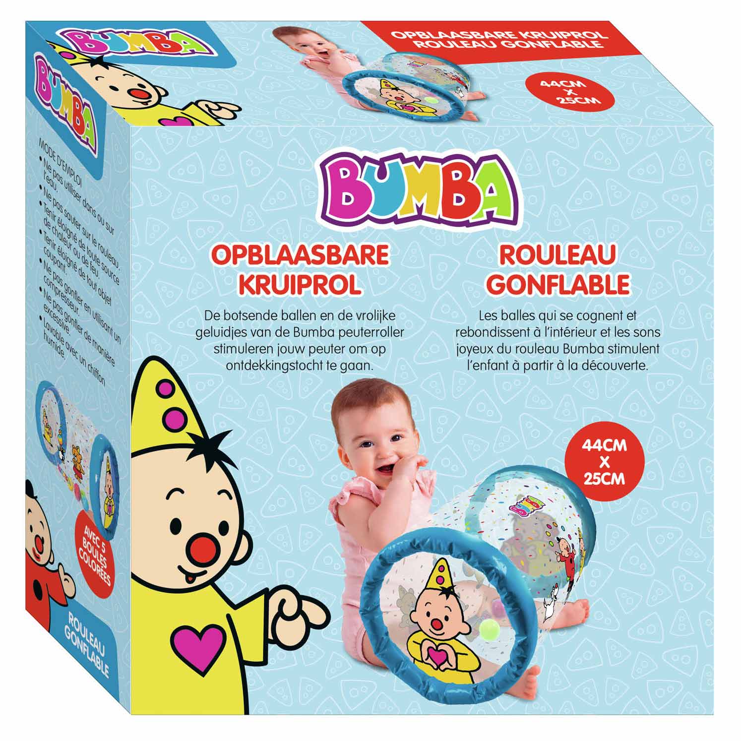 Studio 100 - Studio 100 Bumba opblaasbare kruiprol confetti