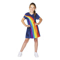 Studio 100 - Studio 100 K3 verkleedjurk - regenboog blauw 6-8 jaar