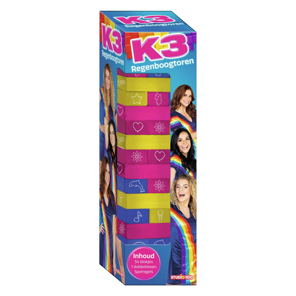 K3 - K3 Regenboogtoren stapel en balansspel