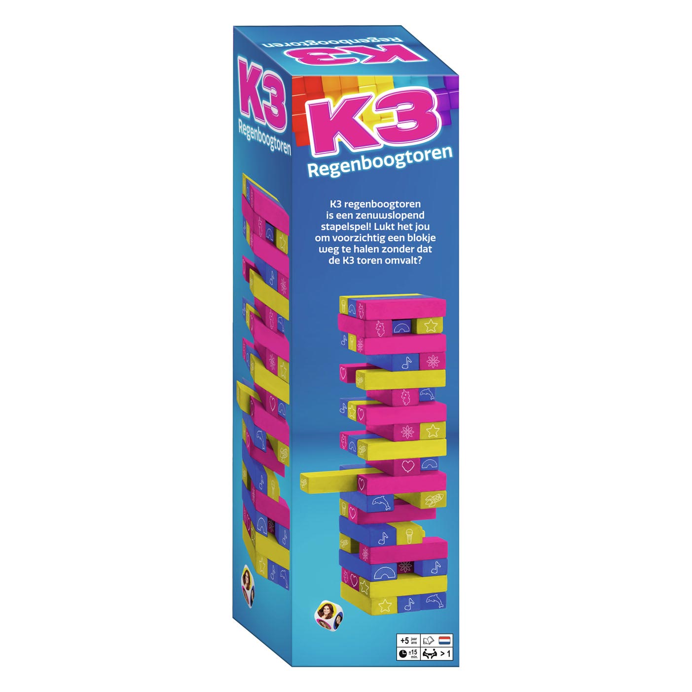 K3 - K3 Regenboogtoren stapel en balansspel