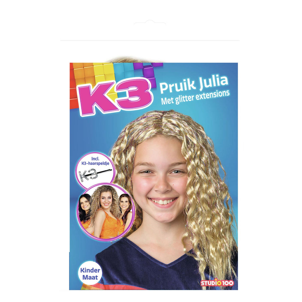 Studio 100 k3 pruik - julia