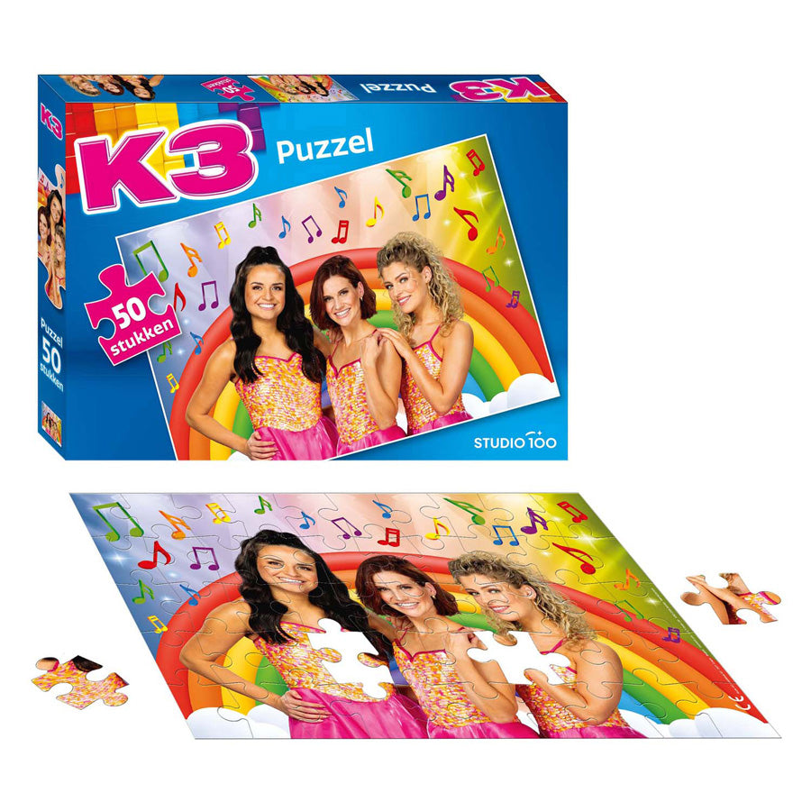 Studio 100 k3 puzzel - zeemeerminjurk, 50st.