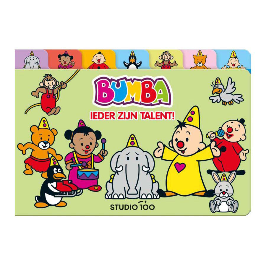 Studio 100 - Studio 100 Bumba kartonboek met tabs - ieder zijn talent