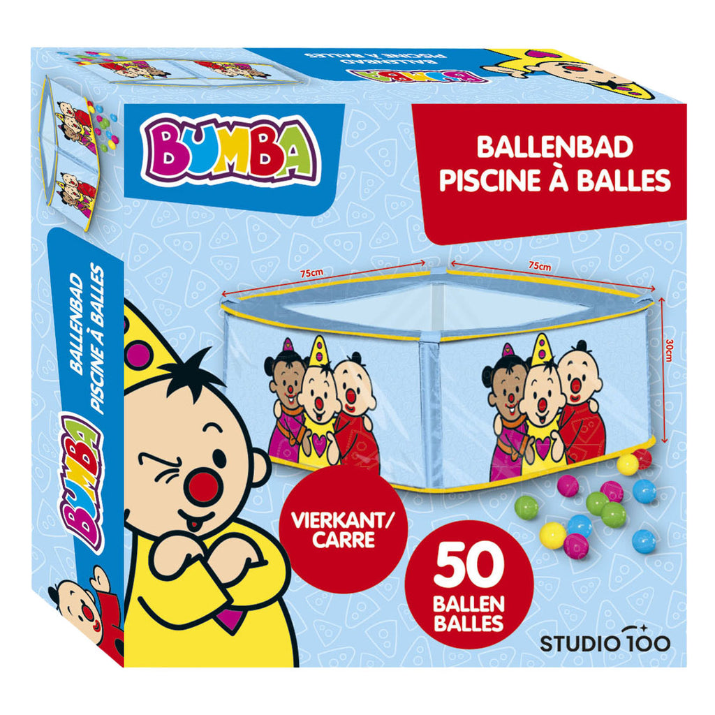 Bumba - Bumba ballenbad + 50 ballen - vierkant