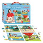 Samson marie puzzel - 4 in 1 puzzel - 36 49 64 100 stukjes