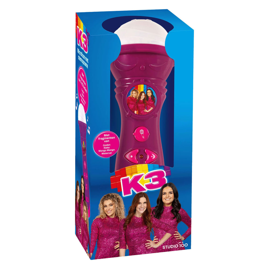 K3 microfoon met stemopname - paars