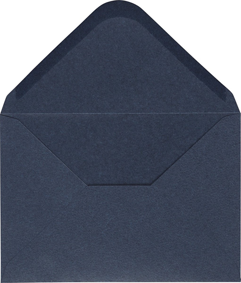 Happy moments enveloppen 11,5 x 16 cm 10 stuks 110 gr blauw