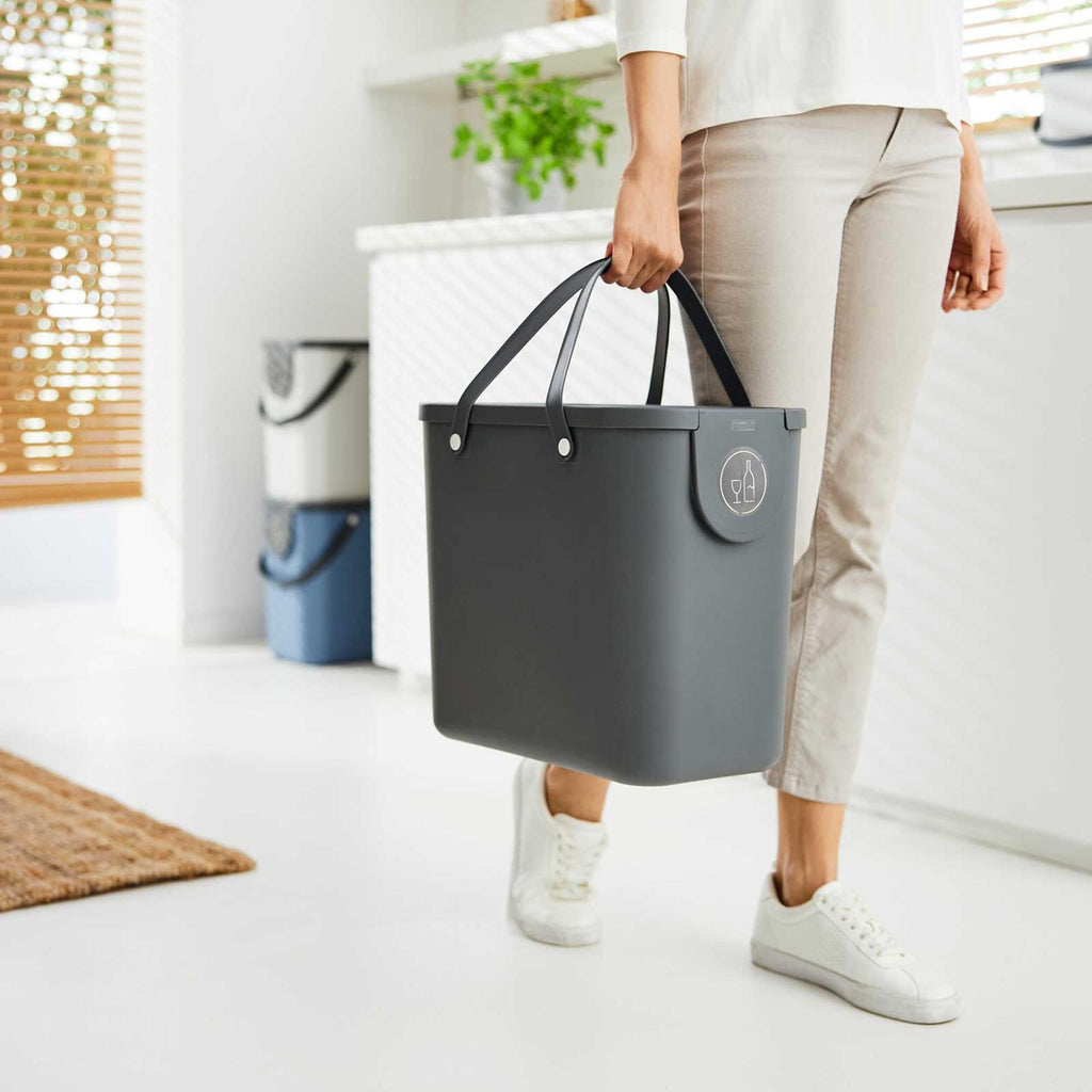 Rotho - Rotho albula afvalscheidingsprullenbak 25l antraciet