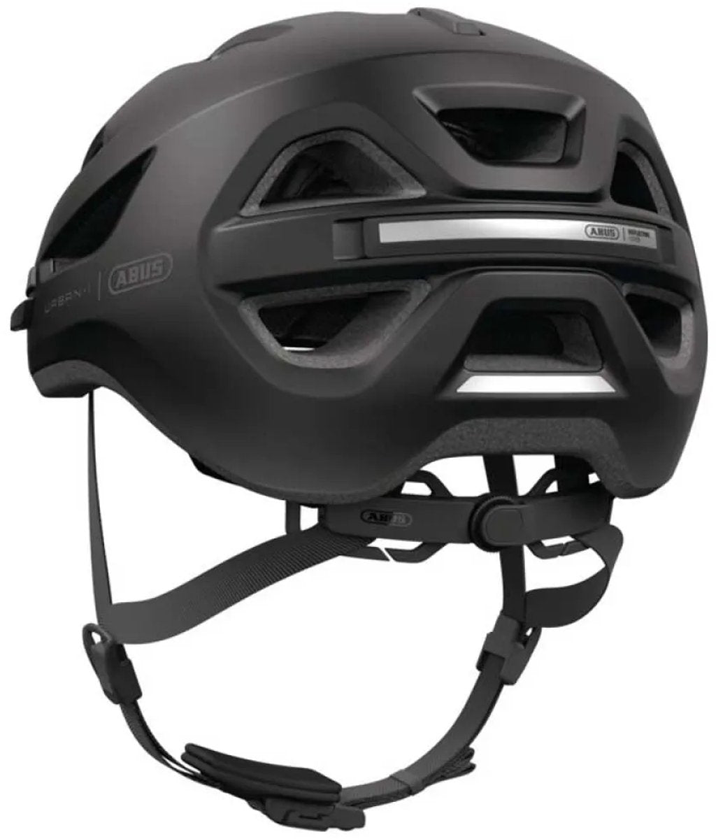 ABUS - ABUS Fietshelm urban-i 4.0 lr velvet black l - 57-61 cm - zwart - geschikt voor gebruik op elektrische fietsen - stadsfietsen - 280 g