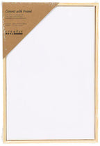 Creativ company gespannen canvas met lijst 280gr. 15,8x23,8cm - wit