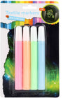 Toi-Toys - Toi-Toys Knijp textielstiften glow in the dark 4 stuks