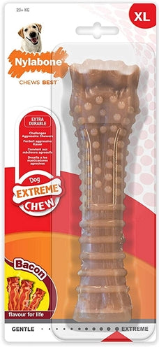 Nylabone - dura chew voor harde bijters baconsmaak