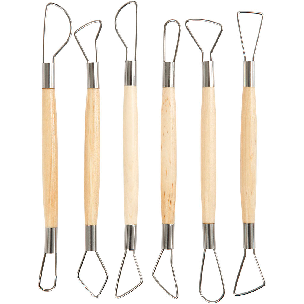 Creativ Company - Creativ Company Https://www.cchobby.nl/kleilusgereedschappen-ronde-kanten-l-20-cm-6-stuk-1-doos