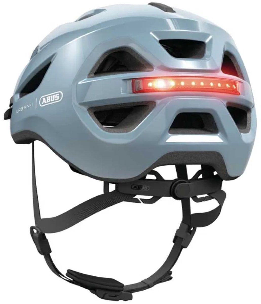 ABUS - ABUS Fietshelm urban-i 4.0 glacier blue l - 57-61 cm - blauw - geschikt voor gebruik op elektrische fietsen - stadsfietsen - 290 g