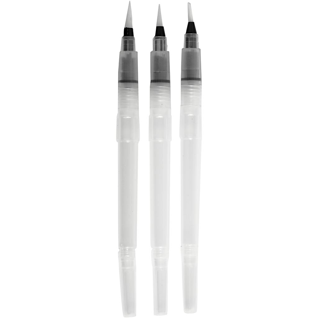 Creativ company watertank penselen, afm s+m+l, 10 ml, 3 stuk 1 doos