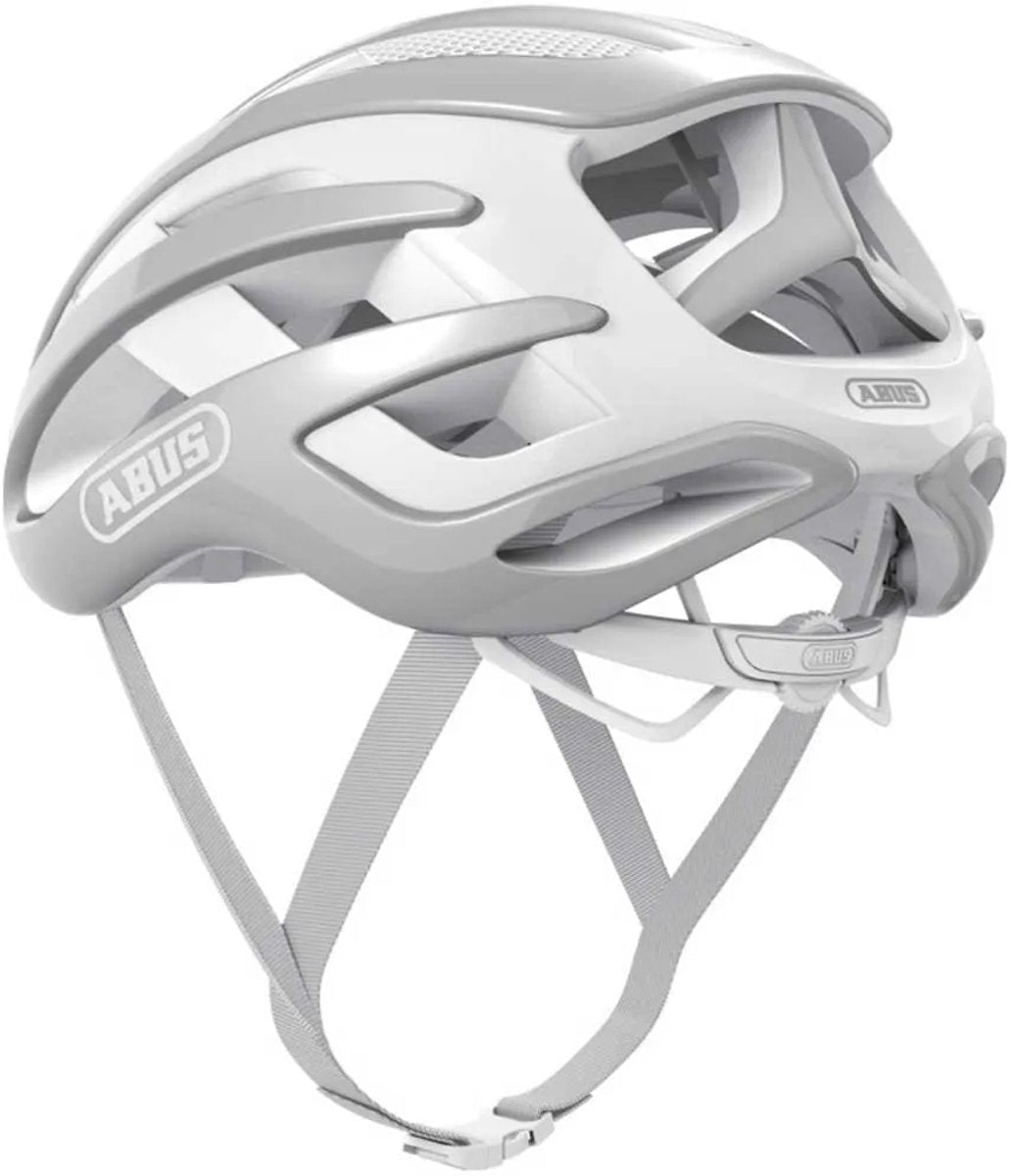 ABUS - ABUS Fietshelm airbreaker pure grey l - 59-61 cm - grijs - geschikt voor gebruik op racefietsen - gravelbikes - 230 g