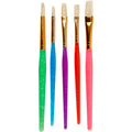 Creativ Company - Creativ Company Https://www.cchobby.nl/kwasten-voor-kinderen-afm-8-12-18-l-14-16-cm-b-5-10-mm-plat-rond-diverse-kleuren-5-stuk-1-doos