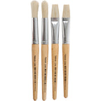 Creativ Company - Creativ Company Https://www.cchobby.nl/kwasten-voor-kinderen-afm-15-l-18-5-19-5-cm-b-11-17-mm-plat-rond-4-stuk-1-doos