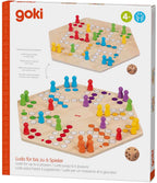 Goki - houten ludo spel 6 spelers