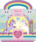 Totum - Totum unicorn designer vakantie doeboek stickeren tekenen en schrijven - creatief speelgoed meisjes vanaf 3 jaar - 25 delig - incl. stickers en sjablonen knutselen