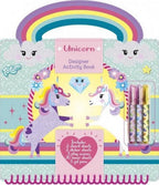 Totum - Totum unicorn designer vakantie doeboek stickeren tekenen en schrijven - creatief speelgoed meisjes vanaf 3 jaar - 25 delig - incl. stickers en sjablonen knutselen