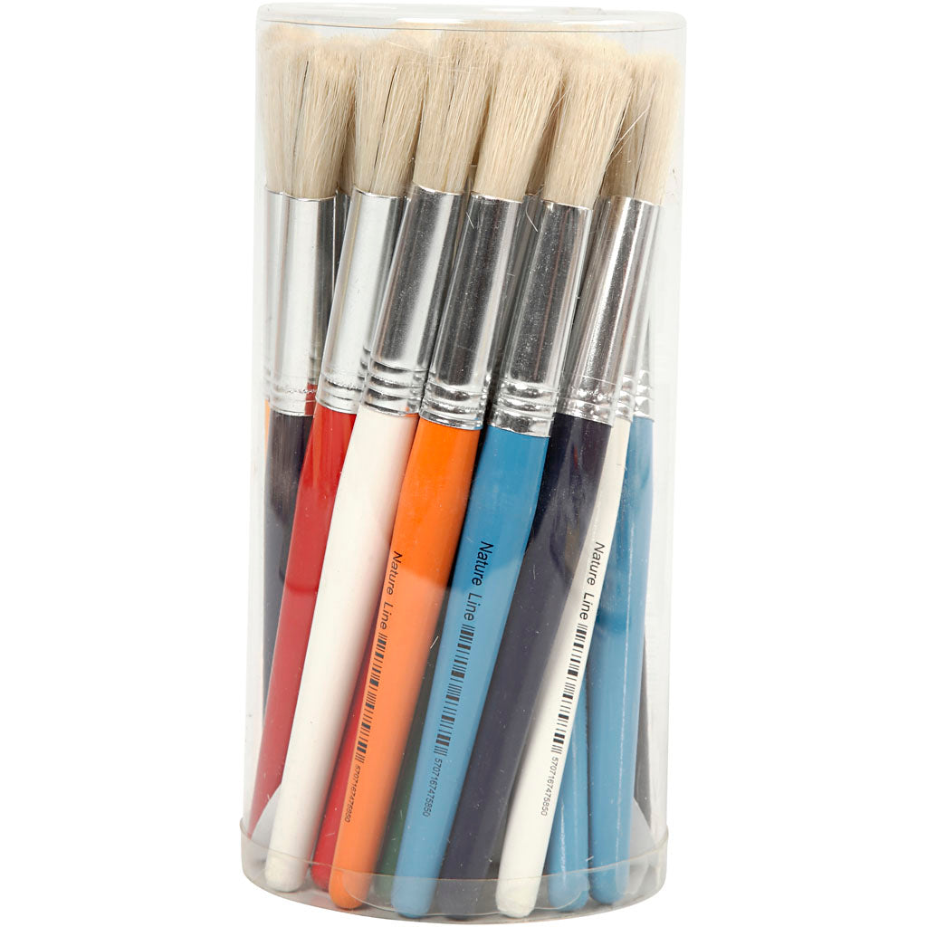Creativ Company - Creativ Company Https://www.cchobby.nl/kwasten-voor-kinderen-l-19-cm-b-12-mm-rond-30-stuk-1-doos