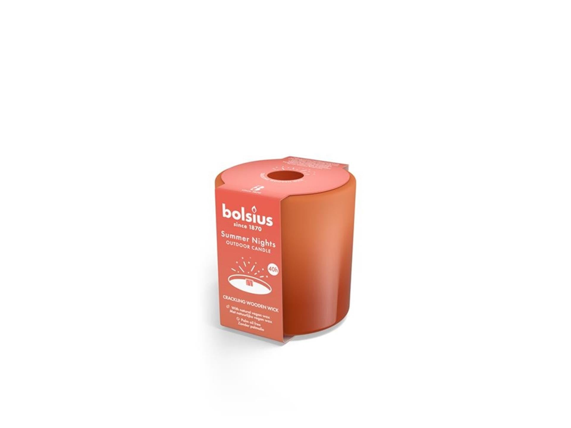 Bolsius summer nights buiten kaars terracotta
