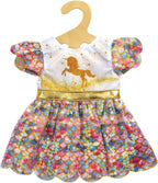 Heless pu-glitzerkleid einhorn goldy,gr.35-45cm