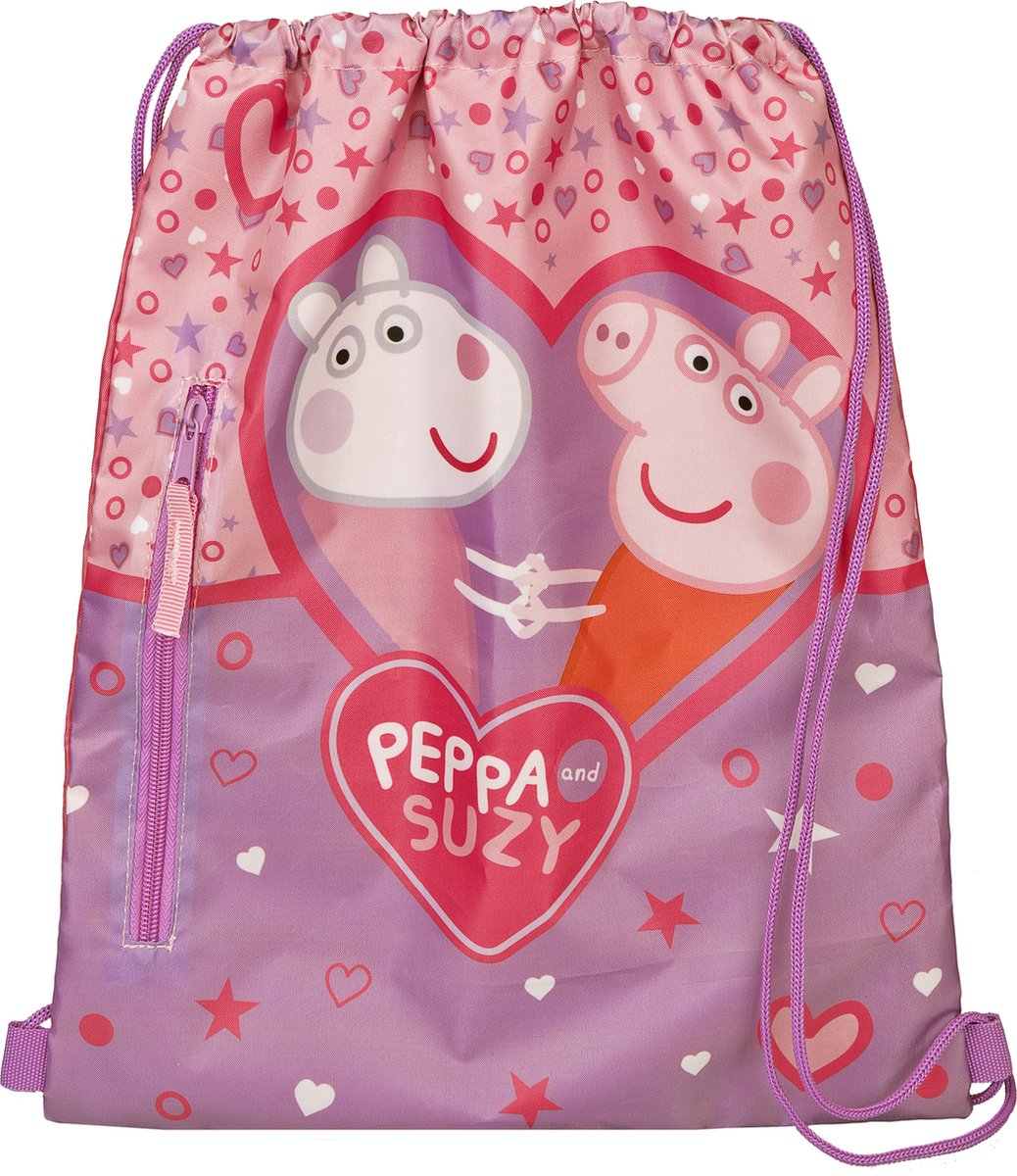 Peppa Pig - Peppa Pig gymtas - zwemtas - 40 cm - roze - voor kinderen