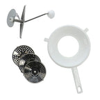 Metaltex - Metaltex passeerzeef 20 cm rvs/wit